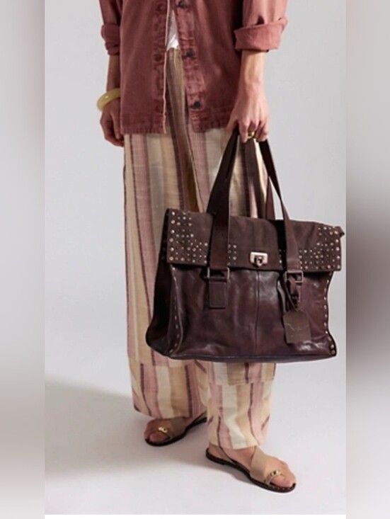 Free People Handbags - Free People We The Free Shay Stud Tote Leather Suede Bag